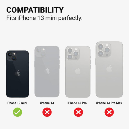 Crong Color Cover Magnetic - pouzdro MagSafe pro iPhone 13 mini (červené)