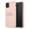 Karl Lagerfeld Silicone Stack Logo - pouzdro pro iPhone 11 (růžové)