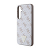 Guess 4G Triangle Metal Logo - Etui Samsung Galaxy S24+ (blanc)