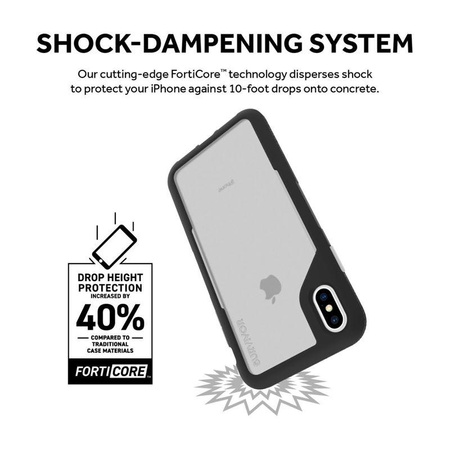 Griffin Survivor Endurance - Armored case for iPhone Xs Max (transparent/gray)