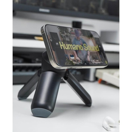 STM MagPod - Trépied avec support et fonction de fixation pour iPhone MagSafe (noir)