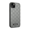 Karl Lagerfeld Saffiano Mono fém logó - iPhone 14 Plus tok (szürke)