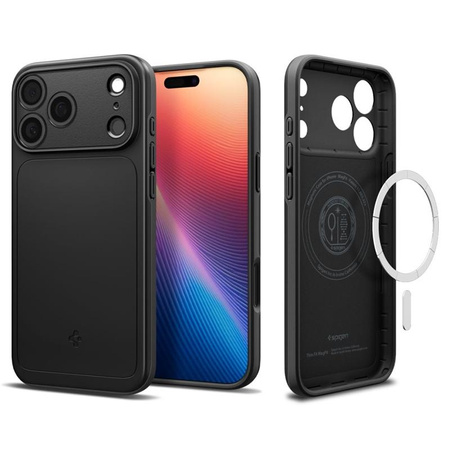 ETUI DO IPHONE 17 PRO MAX do MAGSAFE SPIGEN THIN ORYGINALNE CZARNE CASE