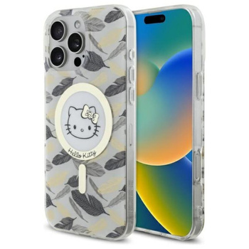 Hello Kitty IML Golden Leaves MagSafe - Coque pour iPhone 16 Pro Max (blanc)