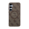 Guess 4G Collection Leder Metall Logo MagSafe - Samsung Galaxy S24+ Tasche (braun)
