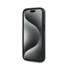 Karl Lagerfeld Diagonal gesteppte Schrift - iPhone 15 Plus / 14 Plus Tasche (schwarz)