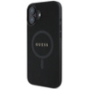 Guess Saffiano Classic Logo MagSafe - iPhone 16 Plus Tasche (schwarz)