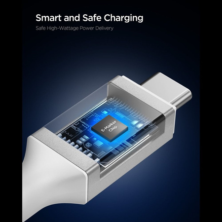 Spigen EB10010CC Essential - Cavo USB-C a USB-C PD 100W 1m (Bianco)