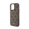Guess 4G Metal Logo Gold - Tasche für iPhone 15 Pro Max (Braun)