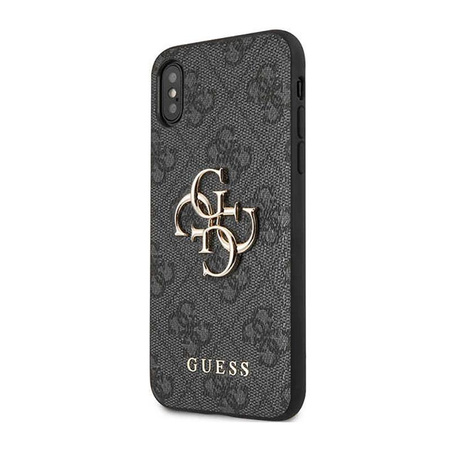 Guess 4G Big Metal Logo - Hülle für iPhone X (Grau)