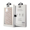 Karl Lagerfeld Gestepptes K-Muster - iPhone 11 Tasche (rosa)