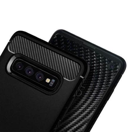 Spigen Rugged Armor - tok Samsung Galaxy S10 készülékhez (fekete)