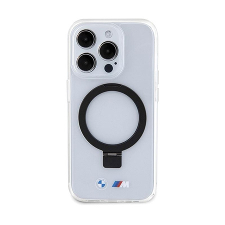 BMW Ring Stand M Collection MagSafe - pouzdro pro iPhone 15 Pro (průhledné)