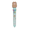 Pusheen - Automatic ballpoint pen 10 colours with 3D topper the Foodie collection