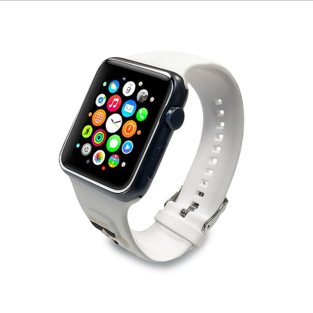 Karl Lagerfeld Silicone Karl Head - Strap for Apple Watch 38/40/41 mm (white)
