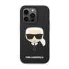 Karl Lagerfeld Silicone Ikonik Karl`s Head - Etui iPhone 14 Pro (czarny)