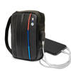 BMW Carbon Tricolor - Tasche / Organizer mit externem USB-Anschluss (Schwarz)