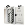 Karl Lagerfeld Monogram Stripe - iPhone 14 Pro Max Tasche (grau)
