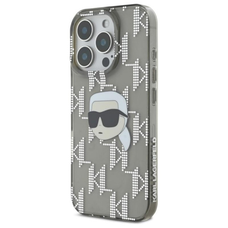 Karl Lagerfeld IML Karl Head Electroplated - iPhone 16 Pro Tasche (schwarz)