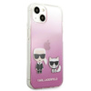 Karl Lagerfeld Ikonik & Choupette - iPhone 13 tok (rózsaszín)