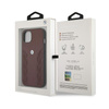BMW Leather Curve Perforate HC - Etui iPhone 13 mini (rouge)