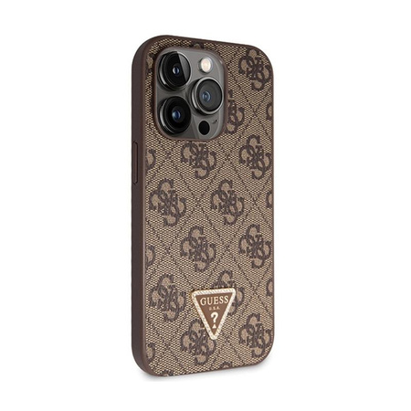 Guess Crossbody 4G Metal Logo - Etui iPhone 14 Pro Max (brązowy)