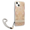 Guess Flower Cord - Schutzhülle für das iPhone 13 mini (Gold)