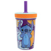 Disney Stitch - Irreversible Dropsafe Becher mit Silikonstrohhalm aus der Aloha Kollektion 370ml