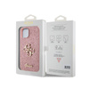 Coque Guess Glitter Script Big 4G - iPhone 15 Case (rose)