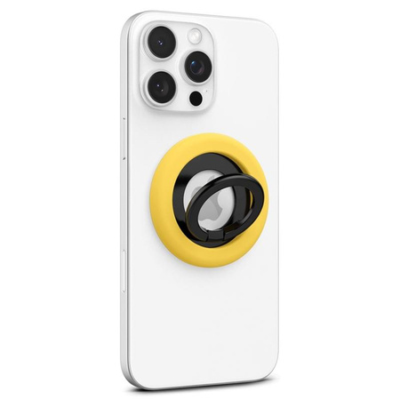 Spigen Nano Pop MagSafe Phone Ring - Porte-doigt magnétique avec fonction de support (jaune mangue)