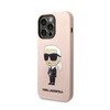 Karl Lagerfeld Silicone NFT Ikonik - pouzdro pro iPhone 14 Pro (růžové)