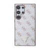 Guess 4G Triangle Metal Logo - Étui Samsung Galaxy S24 Ultra (blanc)