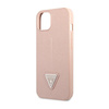 Guess Saffiano Triangle Logo Case - Coque iPhone 14 (rose)