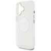 Guess IML Metal Coloured Circle Classic Logo MagSafe - étui pour iPhone 16 (blanc)