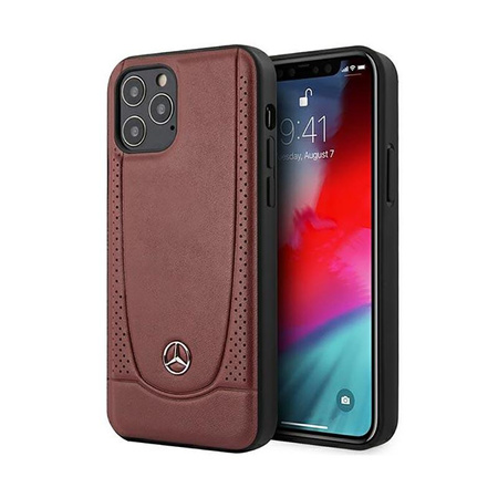 Mercedes Leather Urban Line - iPhone 12 Pro Max Case (red)