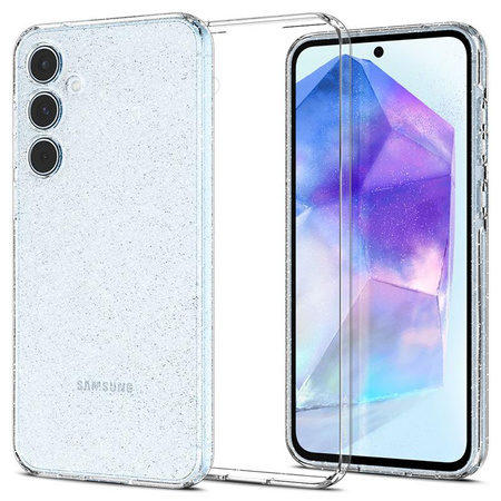 Spigen Liquid Crystal Glitter - tok Samsung Galaxy A55 5G (átlátszó)