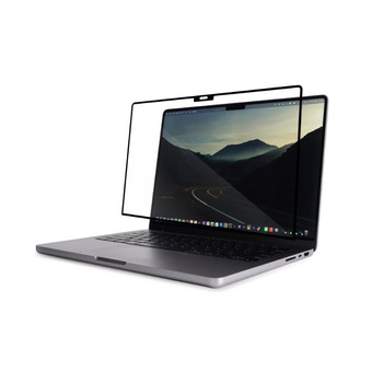 Moshi iVisor XT - Képernyővédő fólia MacBook Pro 14" (M3/M2/M1/2023-2021) (fekete keret)
