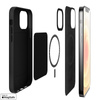 PURO SKYMAG - Étui pour iPhone 12 Pro Max conçu pour MagSafe (noir)