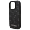 Karl Lagerfeld Leather Monogram Metal Logo MagSafe - iPhone 16 Pro Max Case (black)