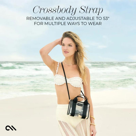 Case-Mate Micro Tote Bag - Vízálló válltáska (éjfekete/tiszta)