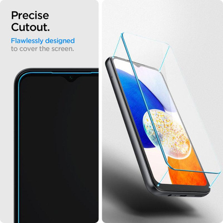Spigen üveg.TR Slim 2-Pack - Edzett üveg Samsung Galaxy A14 5G készülékhez (2 db)