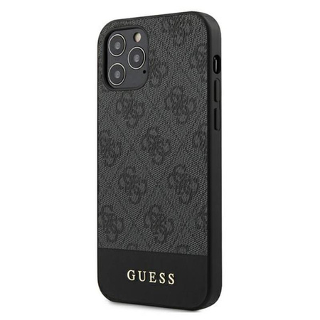 Guess 4G Bottom Stripe Collection - iPhone 12 Pro Max Case (gray)