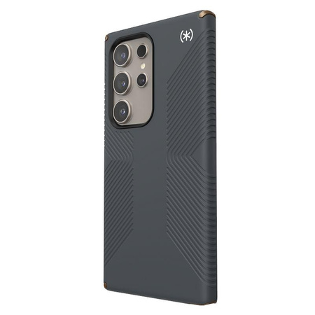 Speck Presidio2 Grip - Étui Samsung Galaxy S24 Ultra (Gris anthracite / Bronze froid)