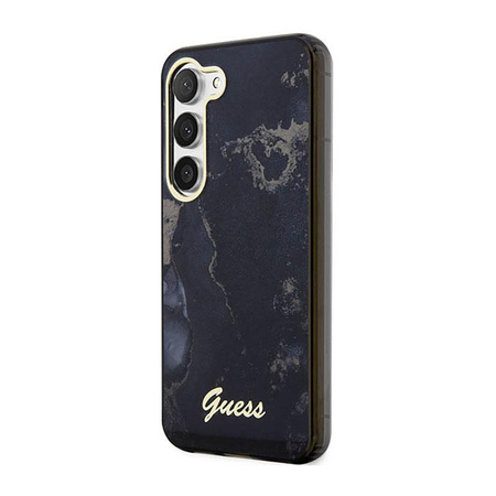 Guess Golden Marble Kollektion - Samsung Galaxy S23+ Tasche (schwarz)