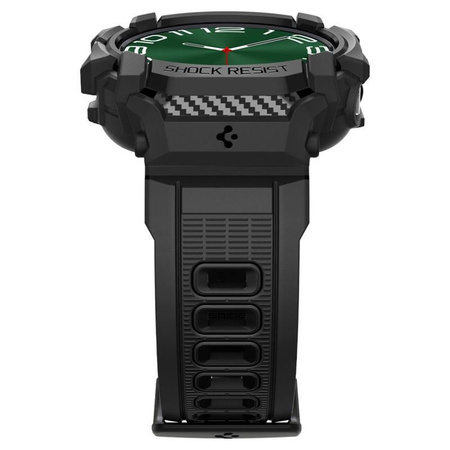 Spigen Rugged Armor Pro - Armband + Tasche für Samsung Galaxy Watch Ultra 47 mm (Mattschwarz)