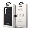 Karl Lagerfeld Saffiano Monogram Metal Logo - Étui Samsung Galaxy S23 (noir)