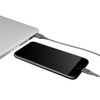 PURO Fabric K2 - Kabel w oplocie heavy duty USB-A/Lightning MFi 1,2m (Space Gray)