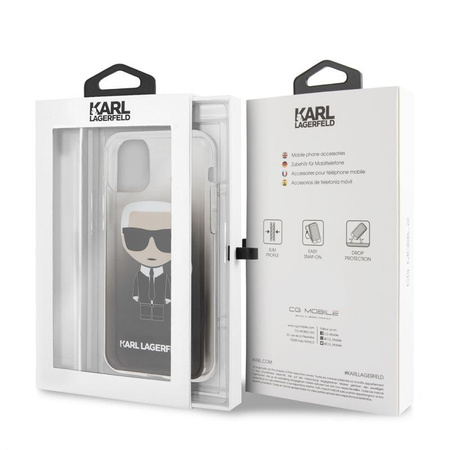 Karl Lagerfeld Iconic Karl Gradient - iPhone 11 Tasche (schwarz)