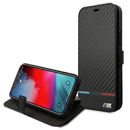 BMW Booktype M Carbon Stripe - iPhone 13 Case (black)