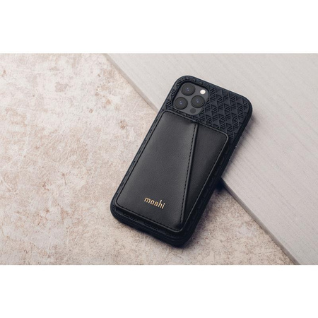Moshi Slim Wallet - Magnetische Brieftasche (SnapTo™ System) (Karamellbraun)